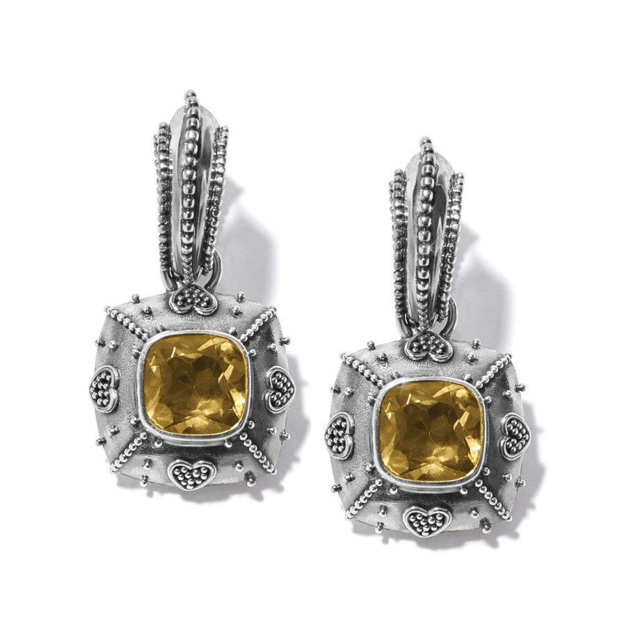 Bali Citrine Java Hinged Hoop Earrings 3 Bali Citrine Java Hinged Hoop Earrings