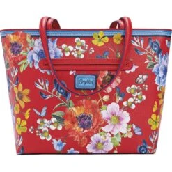 Blossom Hill Rouge Scarlet Tote -Style Haven Shop blossom hill rouge scarlet tote poppy 2
