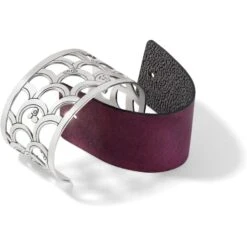 Christo Tokyo Wide Cuff Bracelet Set -Style Haven Shop christo tokyo wide cuff bracelet set silver black sparkle 3