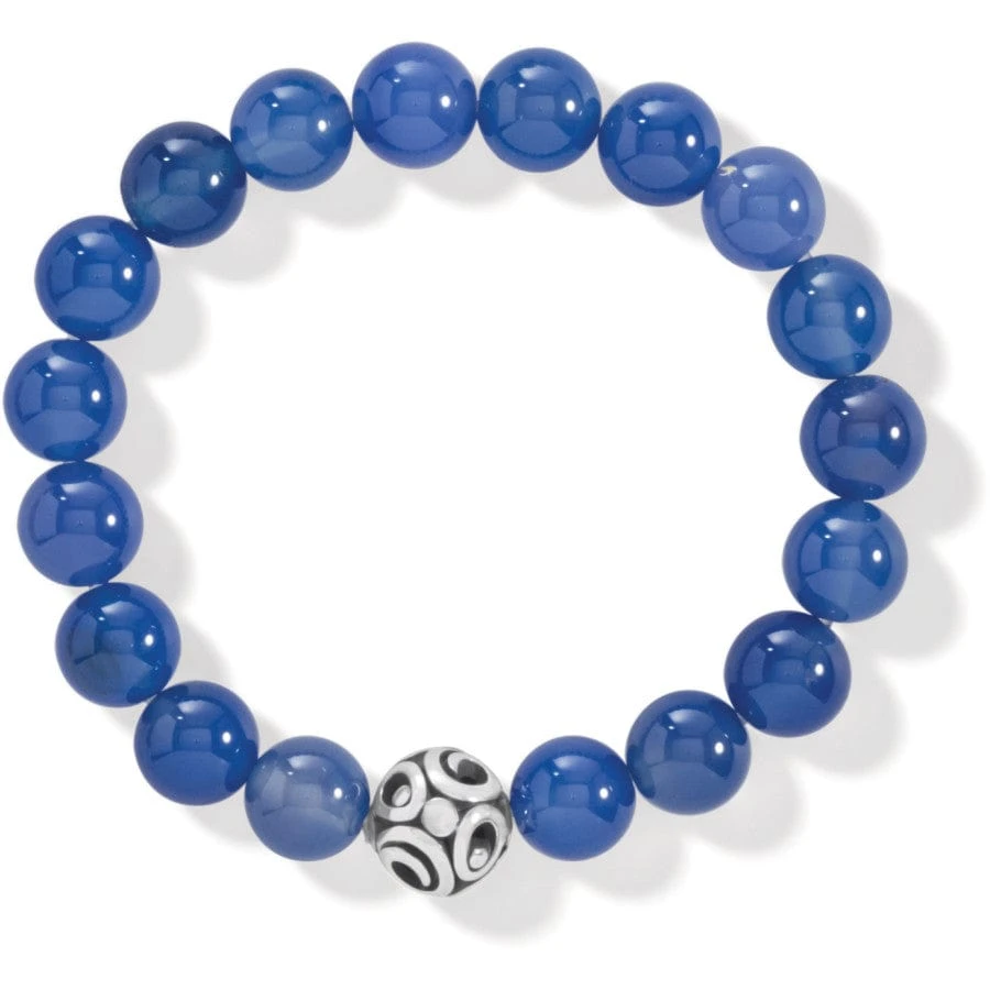 Contempo Chroma Blue Agate Stretch Bracelet 3 Contempo Chroma Blue Agate Stretch Bracelet