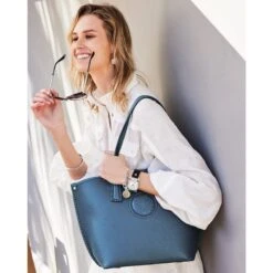 Ferrara Viviana Large Tote -Style Haven Shop ferrara viviana large tote cyan 3