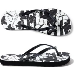 Float Flip Flops -Style Haven Shop float flip flops black white 4