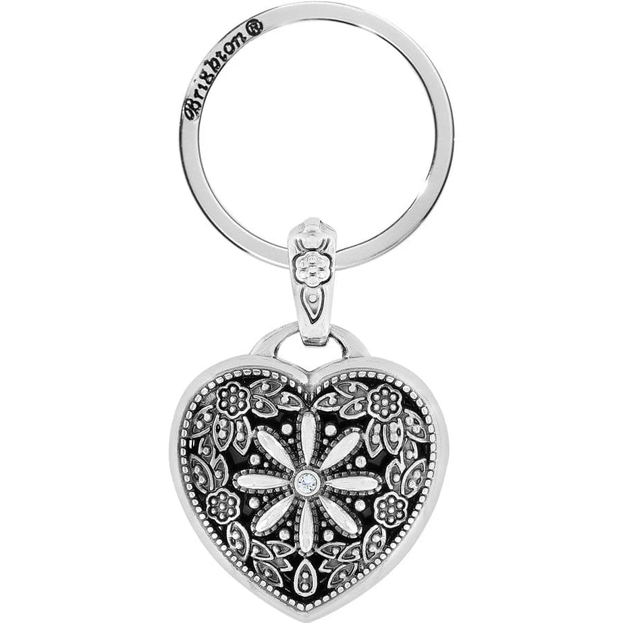 Floral Heart Key Fob 3 Floral Heart Key Fob