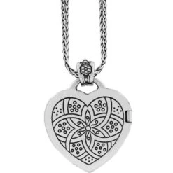 Floral Heart Locket Necklace -Style Haven Shop floral heart locket necklace silver 2 cd769c75 1b28 41f1 afcb 4eabbd59d1f3