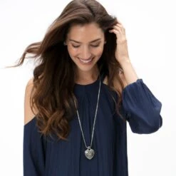 Floral Heart Locket Necklace -Style Haven Shop floral heart locket necklace silver 4 d77a7c87 21b4 4ea9 84b8 dea0bbed0765