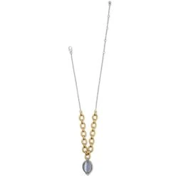 Golden Moon Short Necklace -Style Haven Shop golden moon short necklace gold gray 1