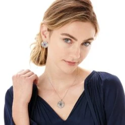 Halo Rays Petite Necklace -Style Haven Shop halo rays petite necklace silver tanzanite 3 68397f7f eb9d 4abd ad20 64f600e71c3a