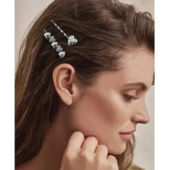 Hearts Ablaze Bobby Pins 9 Hearts Ablaze Bobby Pins -Style Haven Shop hearts ablaze bobby pins silver 3