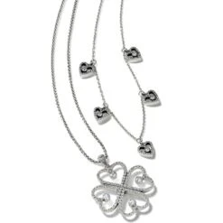Illumina Petite Heart Collar Necklace -Style Haven Shop illumina petite heart collar necklace silver 2
