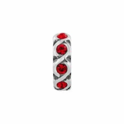 Infinity Spacer -Style Haven Shop infinity spacer silver red 0