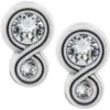 Infinity Sparkle Post Earrings -Style Haven Shop infinity sparkle post earrings silver 0