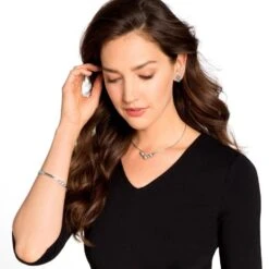 Infinity Sparkle Post Earrings 9 Infinity Sparkle Post Earrings -Style Haven Shop infinity sparkle post earrings silver 3