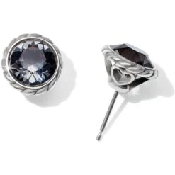 Iris Stud Earrings 32 Iris Stud Earrings -Style Haven Shop iris stud earrings silver black 0