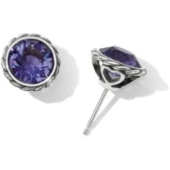 Iris Stud Earrings 30 Iris Stud Earrings -Style Haven Shop iris stud earrings silver tanzanite 0