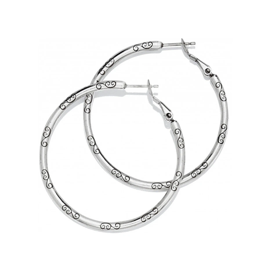 Large Hoop Charm Earrings 4 Large Hoop Charm Earrings - Image 2