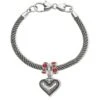 Luna Heart Charm Bracelet -Style Haven Shop luna heart charm bracelet silver red 0 2746f5f7 24e8 461e b527 29c7a875fac9