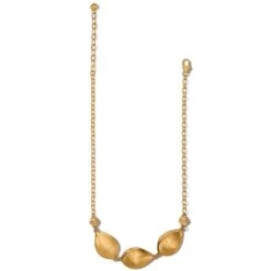 Meridian Lumens Flora Short Necklace -Style Haven Shop meridian lumens flora short necklace brushed gold 1