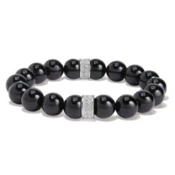 Meridian Stretch Bracelet -Style Haven Shop meridian stretch bracelet black 1