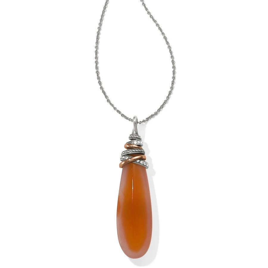 Neptune's Rings Pyramid Drop Carnelian Necklace 3 Neptune's Rings Pyramid Drop Carnelian Necklace