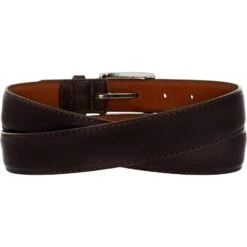 Norton Dress Satin Buckle Belt -Style Haven Shop norton dress satin buckle belt dark brown 1