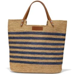Palmier Raffia Tote -Style Haven Shop palmier raffia tote wheat blue 2 f0cc3a1d cf64 4438 a416 fdfd638e3f2d
