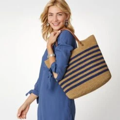 Palmier Raffia Tote -Style Haven Shop palmier raffia tote wheat blue 3 35f19e18 fd03 465d a775 e53915c1909a
