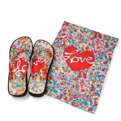 Posies Wedge Flip Flops -Style Haven Shop posies wedge flip flops multi 3