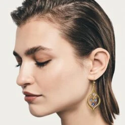 Prism Lights French Wire Earrings -Style Haven Shop prism lights french wire earrings gold blue 2 7da6c5c1 7057 4d82 bac0 bc2c862ec282