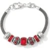 Radiant Red Charm Bracelet -Style Haven Shop radiant red charm bracelet silver red 0 4d7f1195 8f73 4f0d 93b5 afecd2a33d59