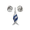 Retro Fish Charm Gift Set -Style Haven Shop retro fish charm gift set silver blue 0