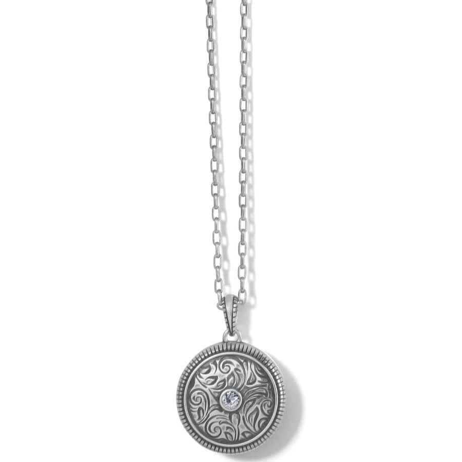 Romanza Round Locket Necklace 3 Romanza Round Locket Necklace