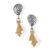 Shells Duo Post Drop Earrings -Style Haven Shop shells duo post drop earrings rose gold 0 cd835d44 ea18 4635 a1b2 3585c37d7b02
