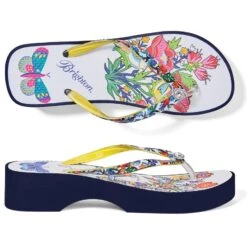 Sunny Wedge Flip Flops -Style Haven Shop sunny wedge flip flops multi 2